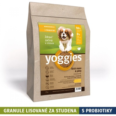 Yoggies mini Monoproteinové s krůtím masem a jáhly 2 kg