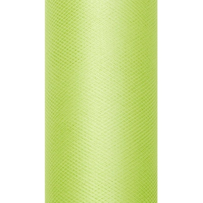 PartyDeco.pl Tyl SVĚTLE ZELENÝ, šířka 15 cm, návin 9 m