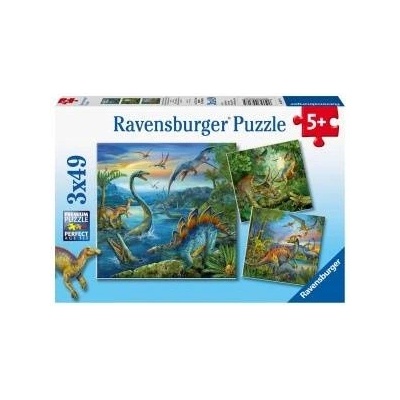 Ravensburger Puzzle 3x49 Fascination with Dinosaurs
