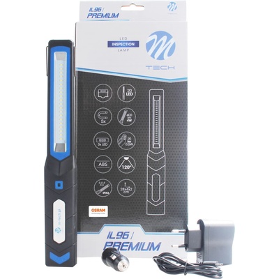 m-tech il96 акумулаторна led лампа 20smd + 3smd (il96)