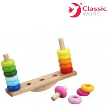 Image 1 of Classic World Дървена играчка за подреждане и баланс - Classic World