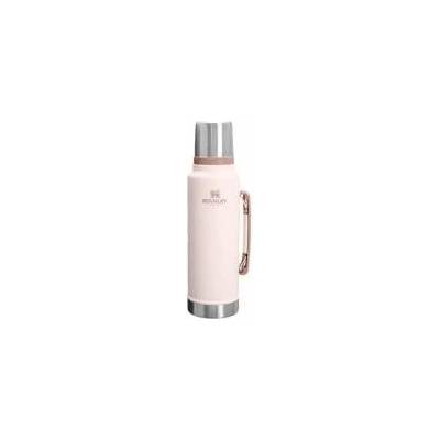 STANLEY 1913 Classic Legendary Thermos Bottle 1.4L - Thermos Keeps Hot or Cold for 40 Hours - Stainless Steel Thermos Flask - BPA Free - Dishwasher Safe - Hammertone Rose Quartz - 100000116393