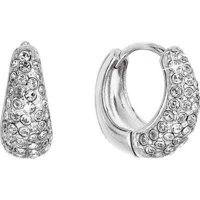 Pavona Stříbrné kruhy se Swarovski krystaly bílé 31306.1