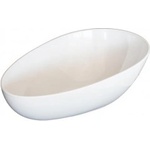 Alkan - Меламинова купа яйце скосена бяла 36x24xh8-14см (K-2047) (0136551)