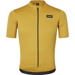 GripGrab Мъжка фланелка с къс ръкав за колоездене GripGrab EXPLR Merinotech Short Sleeve Jersey Cycling jersey - Mustard Yellow (056-3087-0212)