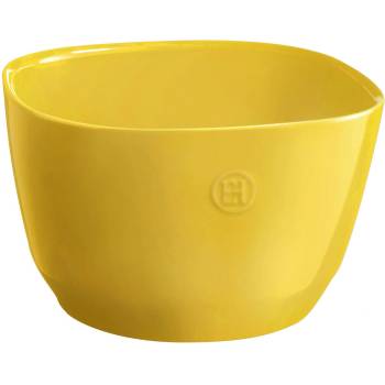 Emile henry (Франция) Квадратна керамична купа за салата EMILE HENRY Salad Bowl M - 22 х 22 см - жълта (EH 6594-90)