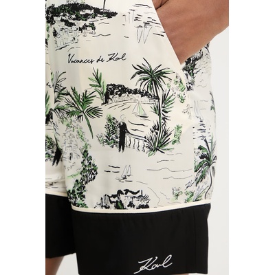 Karl Lagerfeld Къс панталон дамски с вискоза (B2W10027)