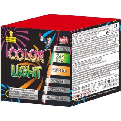 Tarra pyrotechnik Ohňostroj COLOR LIGHT 25 ran