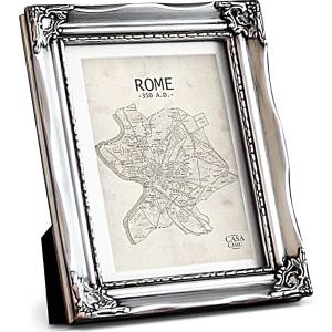 Casa Chic Regent, рамка за картина, правоъгълна, 17 × 12 cm снимки, паспарту, стъкло, рококо (ROCOCO-5x7-SLV) (ROCOCO-5x7-SLV) - klarstein