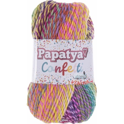 Kamgarn Příze Papatya Confetti Varianta: 06