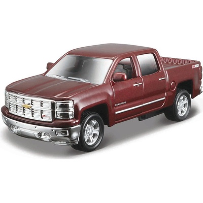 Maisto Chevrolet Silverado 2014 vínová metalíza 1:52