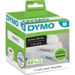 DYMO Етикет за висящи папки 12 x 50 перманентен бял мм, 220 бр (S0722460)