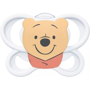 Nuk Силиконова залъгалка NUK Perfect Match Air - 0-6 м, Мечо Пух, бяла (10175361)