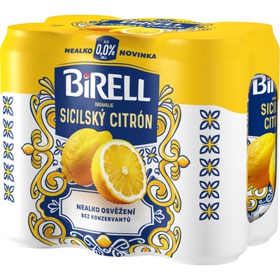 Birell Sicilský citrón 0,0% 0,5 l (plech)