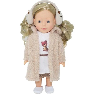 Bambolina Кукла Bambolina - С кафяво палто и ушанки, 30 cm (BD1266)