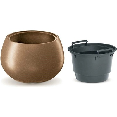 TMX Květináč HEOS ECO WOOD s vkladem 37cm naturo ECO