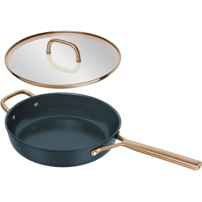 Zwilling Nepriľnavá soté panvica Milano s keramickým povrchom a sklenenou pokrievkou Ø 28 cm tmavo modrá 1035075
