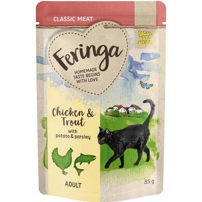 Feringa Pstruh & kura so zemiakmi 12 x 85 g