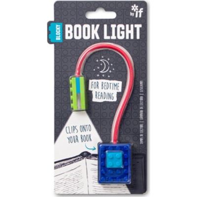 If Blocky Book Light lampička na čtení knihy modrá 1 kus – Zbozi.Blesk.cz