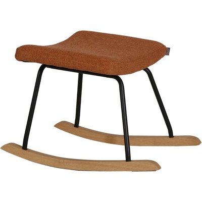 Quax Terakotově červená čalouněná podnožka De Luxe 57 x 42 cm