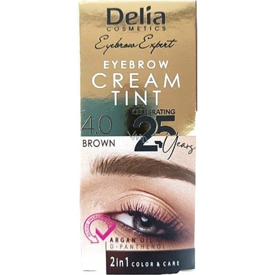 Delia Eyebrow Expert krémová henna na obočie 3.0 tmavo hnedá 15 ml