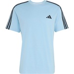 adidas Мъжка тениска adidas Essentials Single Jersey Left Chest Branded Tee T-shirt - Clear Sky / Black (217-0476-0211)