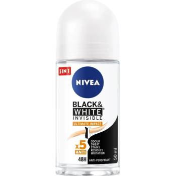 Nivea рол-он дамски, 50мл, Black & White, Invisible, Ultimate Impact
