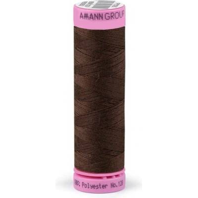 Polyesterové nitě návin 100 m Aspo Amann 0975 Chocolate Brown