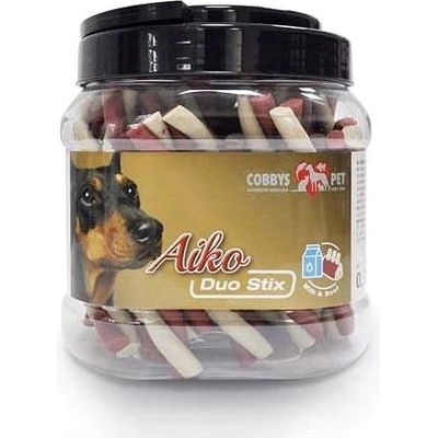 Cobbys pet aiko Duo Stix 12 cm Mléko Hovězí 1 ks