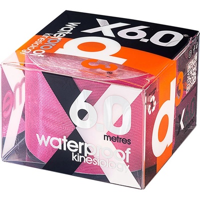 D3 X6.0 Extreme Kineziologický vodeodolný tejp rúžová 6 m x 5 cm