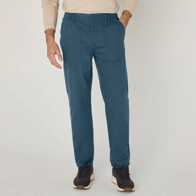 Blancheporte Workwear nohavice z plátna canvas ocelovo modrá