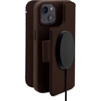 Decoded Кожен калъф Decoded Detachable Wallet за iPhone 14 Plus, съвместим с MagSafe, кафяв (D23IPO14MDW5CHB)