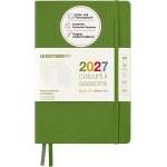 Leuchtturm1917 Weekly Calendar & Notebook Dotted Medium (A5) 2027 - Colorful Seasons Green - German Hardcover Calendar Overview 2026/2027/2028 - Planning Overview 01.27-12.28 - 400198 (400198)