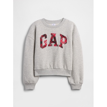 GAP Бебешки суитшърт с голям размер и лого GAP GAP | Siv | Момичешки | S