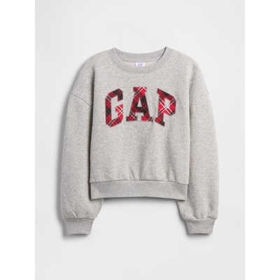 GAP Бебешки суитшърт с голям размер и лого GAP GAP | Siv | Момичешки | S