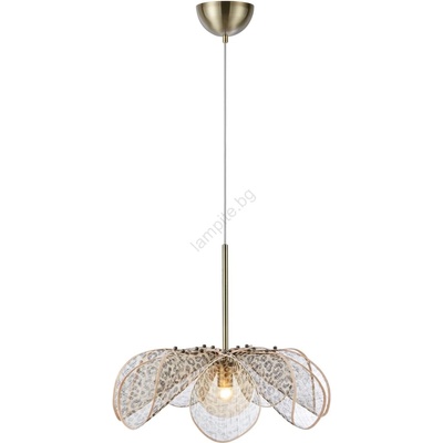 Markslöjd 109169 - Висяща люстра на кабел STYRKA 1xE27/40W/230V Ø 63 cm бежова (ML1628)