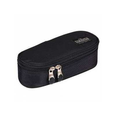 Black Vintage Padded Pouch with Inner Flap