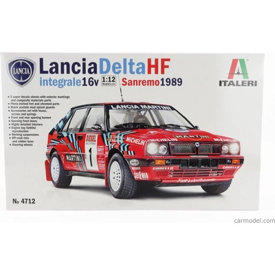 Italeri Lancia Delta Hf Integrale 16v Martini N 1 Winner Rally Sanremo 1989 M.biasion T.siviero + N 5 Rally Sanremo 1989 D.auriol B.occelli 1:12