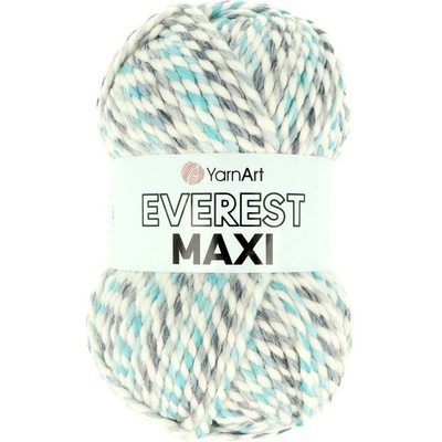 YarnArt Everest Maxi 8031 krémová s modrou a sivou