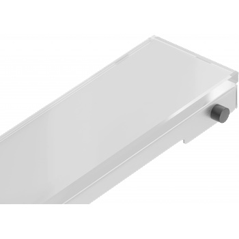 Mexen Flat MGW маскировка за линейно оттичане 50 cm, бяло стъкло - 1027050 (1027050)