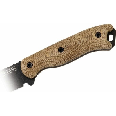 KA-BAR CANVAS MICARTA HANDLE SET FOR SHORT BECKERS KB-BK16HNDL