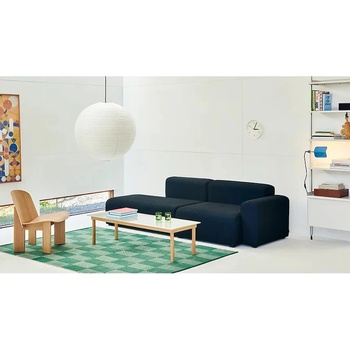 HAY Вълнен килим HAY Check 140 x 200 cm в тюркоазено (AA269.A665.AL53)