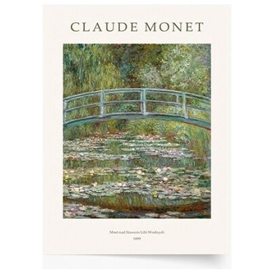 Plagát Monet - Rybník s leknami 21x30 - 100553