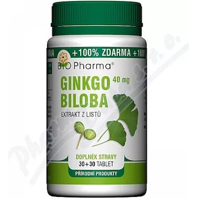 Bio-Pharma Ginkgo Biloba 40 mg 30 30 tabliet