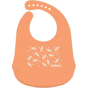 Baboo Silicone Bib лигавник Peachy Keen, 4m+