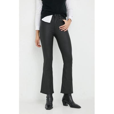 Pepe Jeans Панталони Pepe Jeans Dion Flare в черно с разкроени краища, с висока талия (PL204156XB0.000)