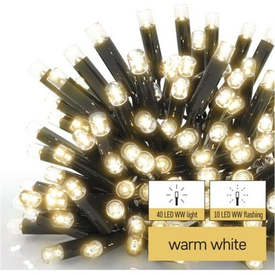 Profi LED spojovací řetěz problikávající rampouchy 3 m venkovní teplá bílá