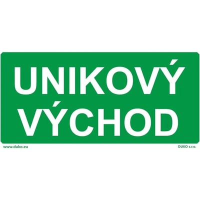 DUKO ÚNIKOVÝ VÝCHOD Formát: 300 x 150 mm, Materiál: plast 3 mm, samolepící vinylová fólie