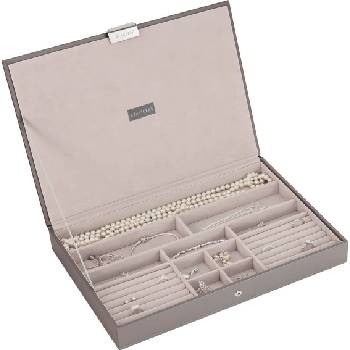 Stackers Ковчеже за бижута Stackers с капаче supersize сиво-бежово (73105)