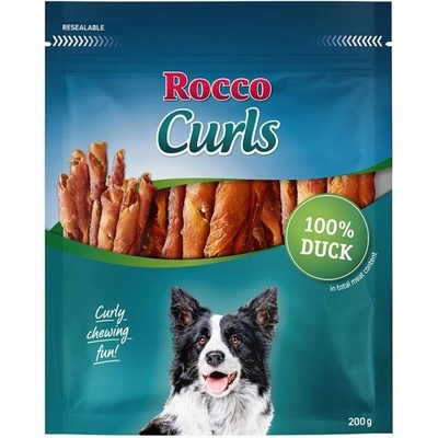 ROCCO Curls pochúťka sušená pre psa kačica 200 g